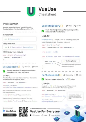 VueUse Cheatsheet: Image 1