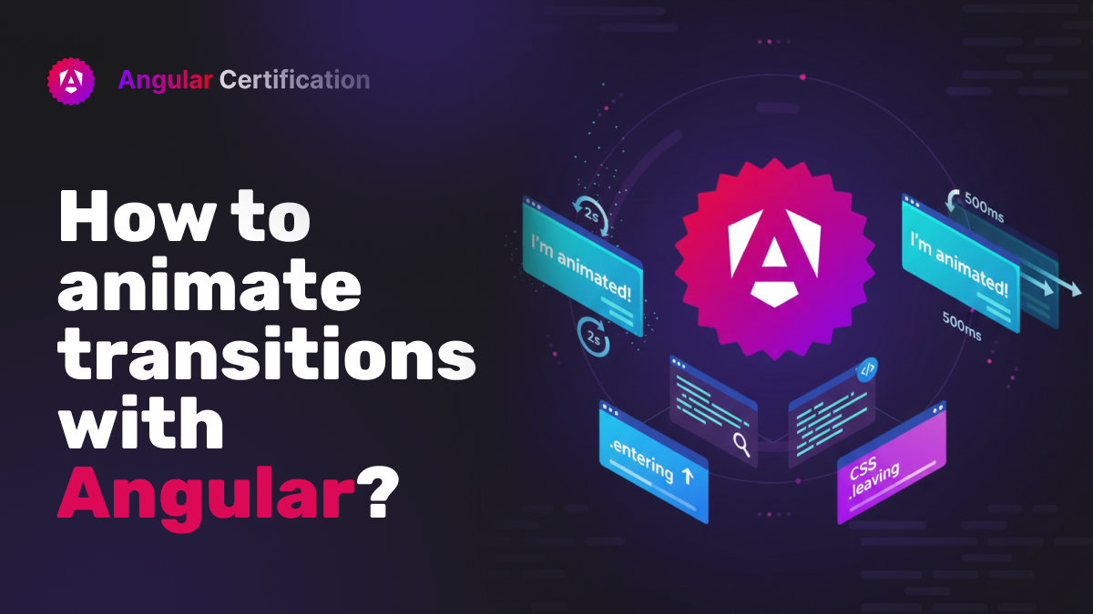 How to animate transitions with Angular?