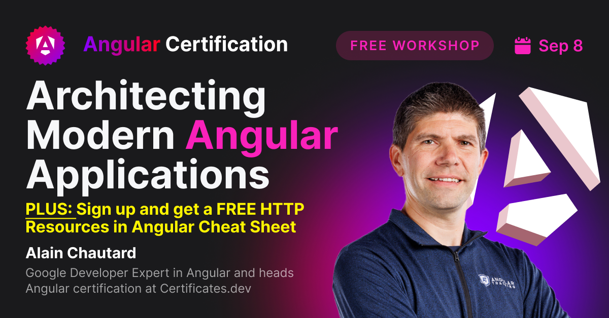Free Workshop -  Architecting Modern Angular Applications