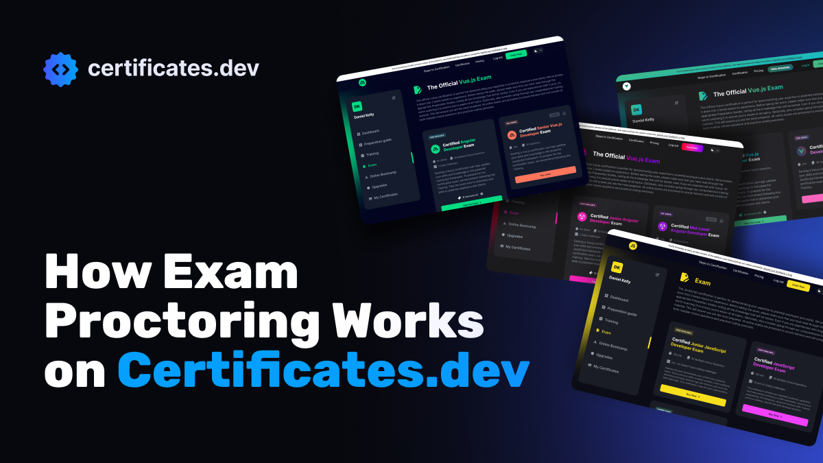 How Exam Proctoring Works on Certificates.dev