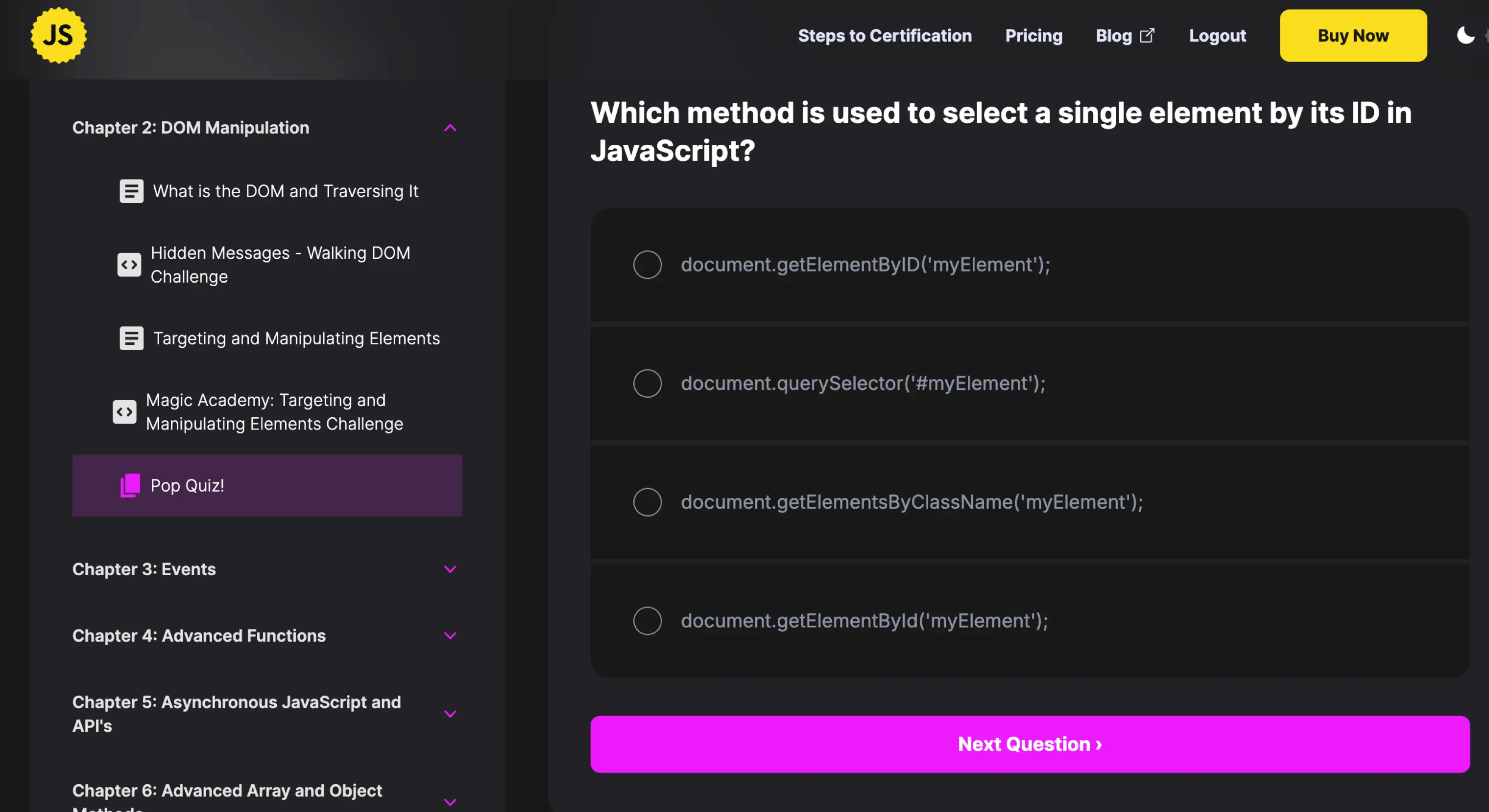 Selected Quiz Examples